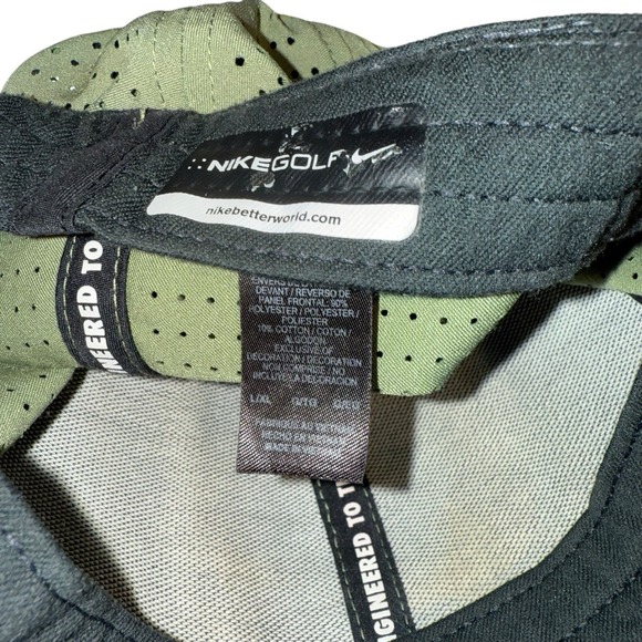 Nike Heritage 86 Dri-Fit Cap Olive Green EUC Adjustable Strapback - Picture 5 of 5